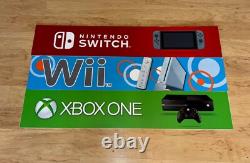 Family Video Rental In Store Display Sign 36 X 7 Nintendo Wii Switch Xbox READ