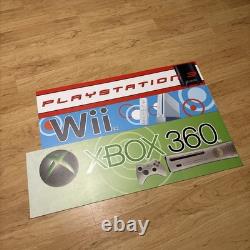 Family Video Rental Store Display Sign Large Nintendo Wii PlayStation Xbox READ