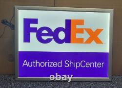 FedEx Authorized Ship Center Lighted Display Sign 18x24
