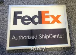 FedEx Authorized Ship Center Lighted Display Sign 18x24