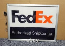 FedEx Authorized Ship Center Lighted Display Sign 18x24