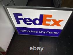 FedEx Authorized ShipCenter LED Sign one side light only. 24x18x1