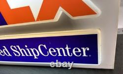 FedEx Authorized ShipCenter Lighted Display Sign 29 x 18 x 4 Functional
