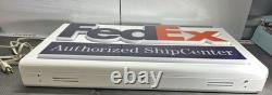 FedEx Authorized ShipCenter Lighted Display Sign 29 x 18 x 4 Functional