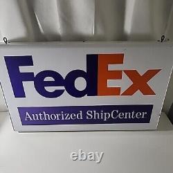 FedEx Lighted Sign 28 × 17 × 14