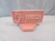 Fenton Pink Satin Rosalene Glass Rectangular Dealer Display Logo Sign