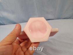 Fenton Pink Satin Rosalene Glass Rectangular Dealer Display Logo Sign