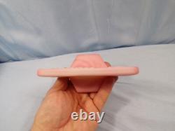 Fenton Pink Satin Rosalene Glass Rectangular Dealer Display Logo Sign