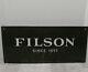 Filson Store Display Sign Tin Authentic Rare Find Green