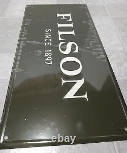 Filson Store Display Sign Tin Authentic Rare Find Green