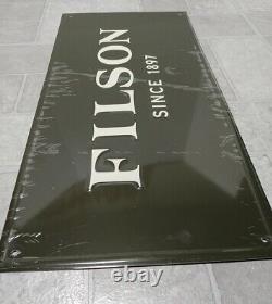 Filson Store Display Sign Tin Authentic Rare Find Green