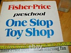Fisher Price Toys Store Display Signs (3) Original 1967
