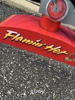 Flaming Hot Cheetos Store Display Advertisement Fire Hydrant Metal Sign