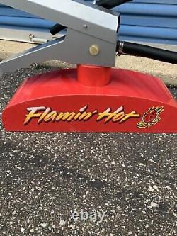 Flaming Hot Cheetos Store Display Advertisement Fire Hydrant Metal Sign