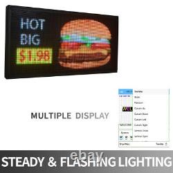Full Color P5 LED Sign Programmable Scrolling Message 27 x 14 inch Display