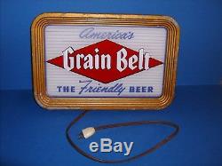GRAIN BELT BEER SIGN/LIGHT BAR LIQUOR STORE DISPLAY 1950's