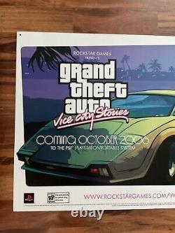 GRAND THEFT AUTO 2006 Rockstar Games PSP Store Display Poster Promo Sign 26x39