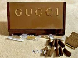 GUCCI SIGN COUNTER BACKBOARD STORE DISPLAY NEW 12.5 x 4.5