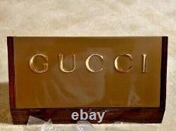 GUCCI SIGN COUNTER BACKBOARD STORE DISPLAY NEW 12.5 x 4.5