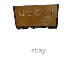 GUCCI SIGN COUNTER BACKBOARD STORE DISPLAY NEW 12.5 x 4.5