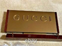 GUCCI SIGN COUNTER BACKBOARD STORE DISPLAY NEW 12.5 x 4.5