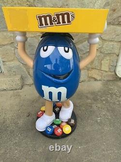 Giant M & M Store Display withTray M&M Collectables Blue