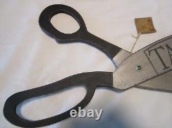 Giant Wooden Tailor Shop Sign Scissors wall art Display décor signed 28.75l