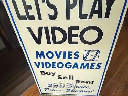 Giant Wooden Video Games Movies Advertising Shop Store Hanging Sign Wall Art