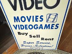 Giant Wooden Video Games Movies Advertising Shop Store Hanging Sign Wall Art