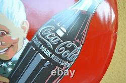 Grande plaque émaillée Coca-cola enamel sign emaischild 50 cm