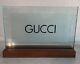 Gucci Department Store Tabletop Dealer Display Sign, Neiman Marcus / Macy's