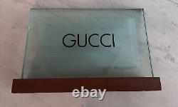 Gucci Department Store Tabletop Dealer Display Sign, Neiman Marcus / Macy's