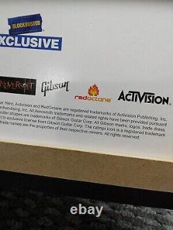 Guitar Hero Aerosmith Store Display Sign BlockBuster Exclusive Advertisement