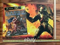 HALO 2 Map Pack Video Game Store Display Poster 2005 Master Chief Promo Sign
