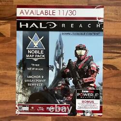 HALO REACH NOBLE MAP PACK Video Game Store Display 2010 Sign 22x28 Poster RARE