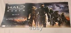 HALO REACH Video Game Store Display Sign 2010 Bungie Banner Promo Poster 20x50