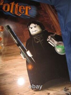 HARRY POTTER Rare 2001 Lego Display Store Sign Snape/Hermione/Ron