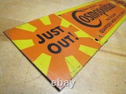 HEARST'S COSMOPOLITAN Original Store Display Advertising Sign NOW 25c JUST OUT