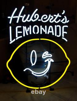 HUBERT'S LEMONADE NEON SMILEY FACE? WALL SIGN RETAIL STORE DISPLAY 30x25 NEW