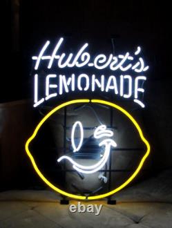 HUBERT'S LEMONADE NEON SMILEY FACE? WALL SIGN RETAIL STORE DISPLAY 30x25 NEW