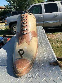 HUGE Boot Shoe Outdoor Display Store Sign UNIQUE Folk Art Piece