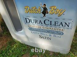 HUGE Dutch Boy Paint Can Bucket 4' Sign Light Up Dura Clean Store-Front VTG