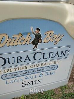 HUGE Dutch Boy Paint Can Bucket 4' Sign Light Up Dura Clean Store-Front VTG