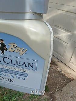 HUGE Dutch Boy Paint Can Bucket 4' Sign Light Up Dura Clean Store-Front VTG