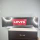 HUGE Levi's Jeans Retail Store Metal Tabletop Advertising Display Sign 50x14x6