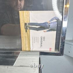 HUGE Levi's Jeans Retail Store Metal Tabletop Advertising Display Sign 50x14x6