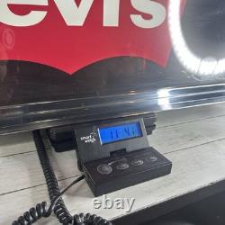 HUGE Levi's Jeans Retail Store Metal Tabletop Advertising Display Sign 50x14x6