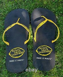 HUGE Pair MIKE'S HARD LEMONADE FLIP FLOPS 44 STORE DISPLAY Advertising SIGN