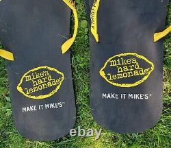 HUGE Pair MIKE'S HARD LEMONADE FLIP FLOPS 44 STORE DISPLAY Advertising SIGN