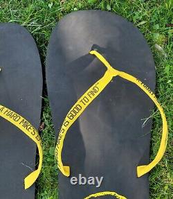 HUGE Pair MIKE'S HARD LEMONADE FLIP FLOPS 44 STORE DISPLAY Advertising SIGN